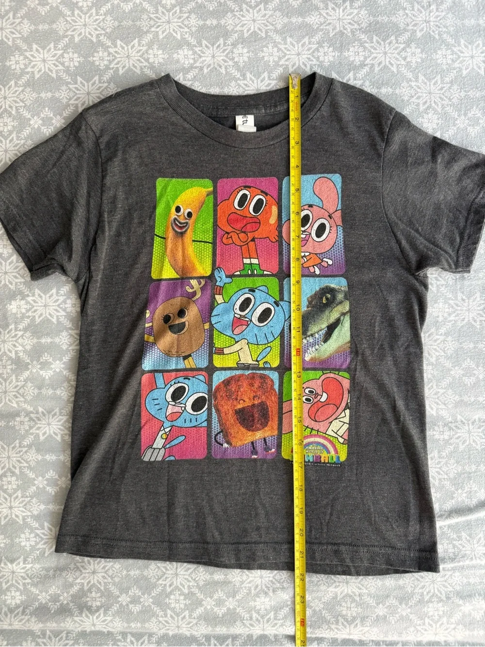 The Amazing World of Gumball Tee Shirt Kid’s Medium Color Block Graphic Print